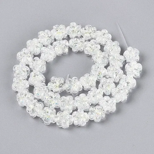 Handmade Foil Lampwork Beads Strands