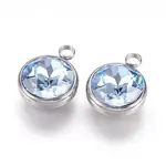 K9 Glass Rhinestone Pendants