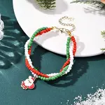 Christmas Alloy Enamel Charm Bracelets