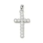 Brass Micro Pave Clear Cubic Zirconia Pendants