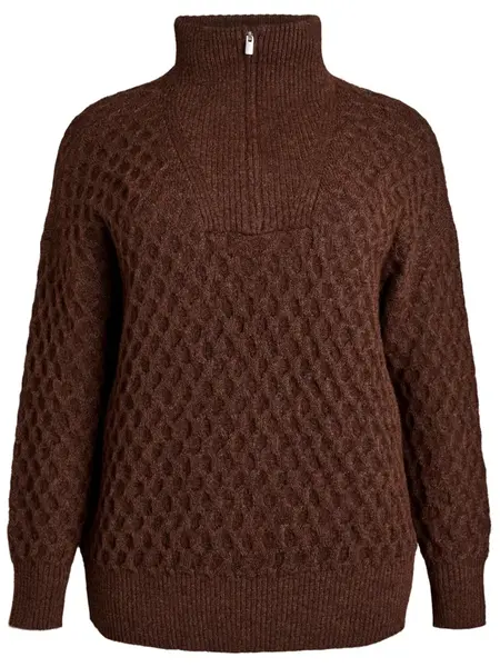 Zizzi Sveter 'Leonora'  čokoládová