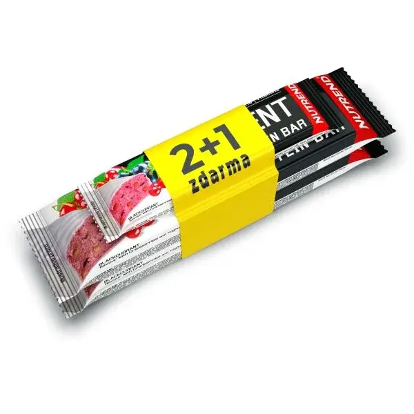 Nutrend SS - EXELENT PROTEIN BAR, 2x85g + 1x40g, čierna ríbezľa s br Proteínová tyčinka, , veľkosť