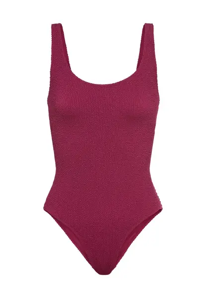 LSCN by LASCANA Jednodielne plavky  červeno-fialová