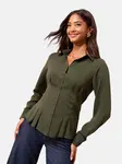 Friends Like These Blúzka  olivová
