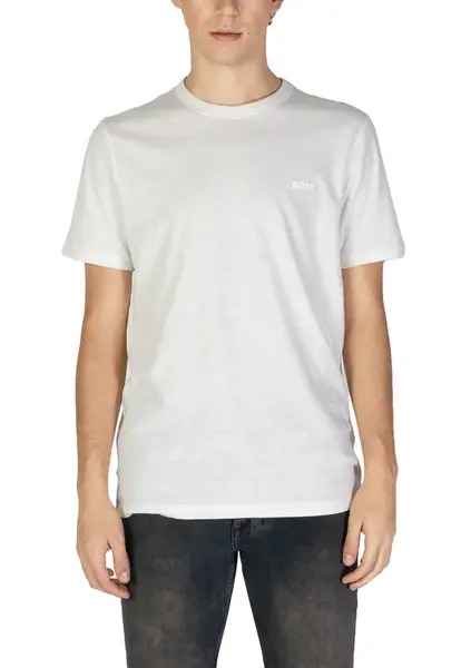 Bílé pánské triko Boss