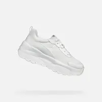 White women's sneakers Geox Xtors - Women's