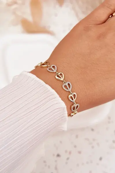 Náramok z chirurgickej ocele so zirkónmi