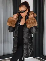 Dámska zimná bunda s kožušinou