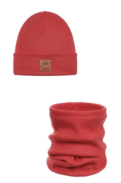 Detský set čiapka a nákrčník SMILE