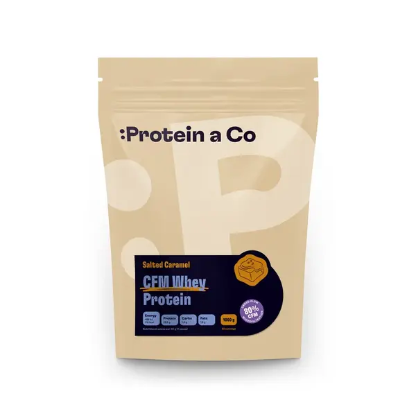 Protein&Co CFM WHEY PROTEIN 80 1 kg, Salted caramel