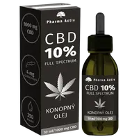 PHARMA ACTIV CBD 10% Full Spectrum Konopný olej 1000mg 10 ml