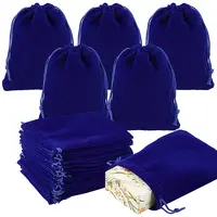 30Pcs Rectangle Velvet Pouches