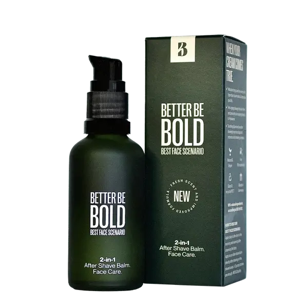 BETTER BE BOLD Best Face Scenario, Balzám po holení a hydratační krém 50 ml