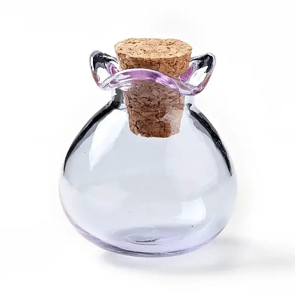 Lucky Bag Shape Glass Cork Bottles Ornament