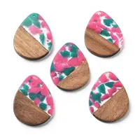 Resin and Walnut Pendants