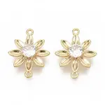 Brass Cubic Zirconia Links connectors