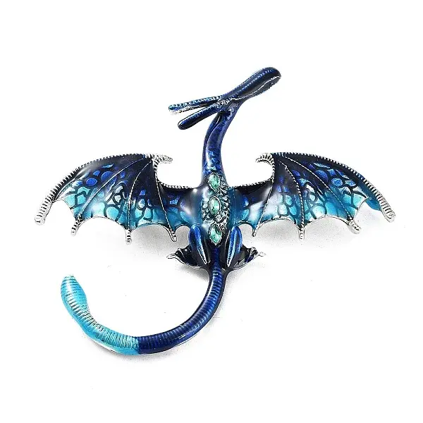 Dragon Alloy Rhinestone Brooches