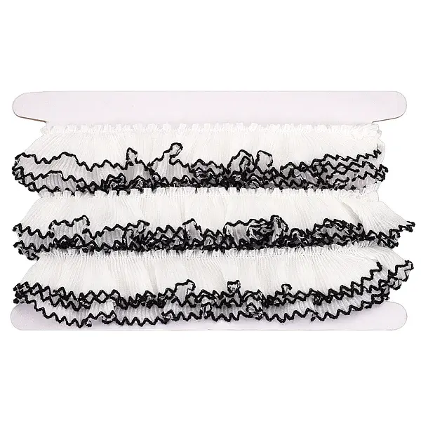 5M Polyester Pleated Lace Ribbon