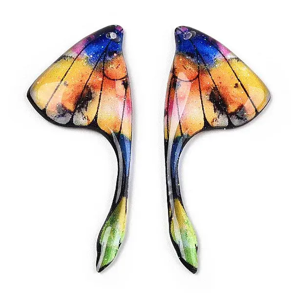 Epoxy Resin Wing Pendants