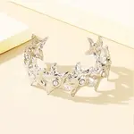 Hammered 304 Stainless Steel Cuff Bangles