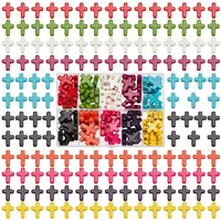 100Pcs 10 Colors Synthetic Turquoise Beads Strands