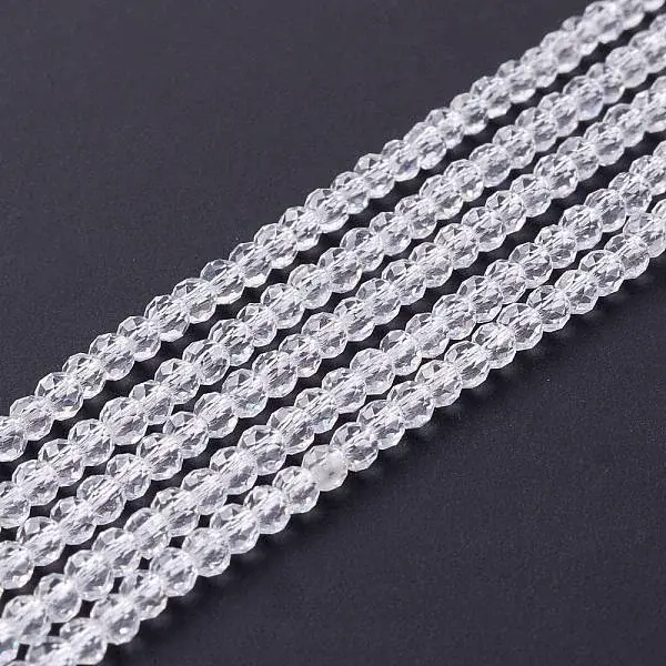 Transparent Glass Beads Strands