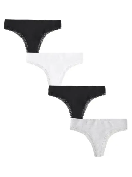 Next Tangá  sivá melírovaná / čierna / biela