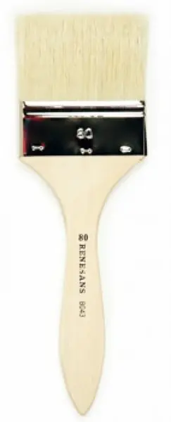 Přírodní široký štětec Renesans 8043 dlouhý – velikost 50