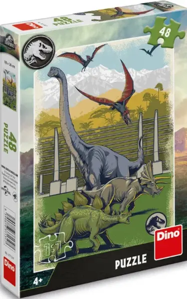 Puzzle Jurský Svět 48 dílků (poškozená)