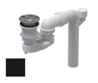 Villeroy & Boch - Vaňová odtoková súprava, Push-Open, Pure Black U909520R7