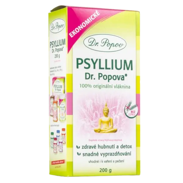 DR.POPOV Psyllium indická rozpustná vláknina 200 g