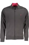 US GRAND POLO MEN'S GRAY ZIP SWEATSHIRT