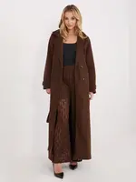 Hnědé krajkové kalhoty