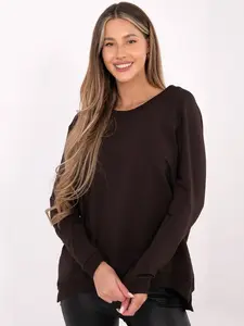 Dámská mikina tmavě hnědá