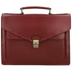 Kožená aktovka vínová - Delami Vera Pelle Agapi