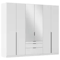 Rauch Möbel ŠATNÍ SKŘÍŇ S OTOČNÝMI DVEŘMI, barvy stříbra, bílá, tmavě šedá, 271/229/54 cm