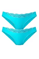 NUANCE Nohavičky  tyrkysová