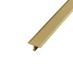 Lišta deliaca "T" Eviso žltá kartáčovaný, mosadz dĺžka 270 cm, výška hrany 2 mm, FLMT0214C