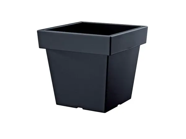 Květináč LOFLY LOW antracit 19,3cm - rozbaleno - v šedé barvě, viz foto