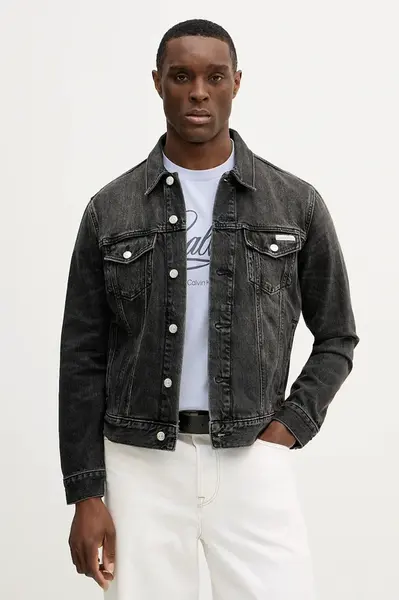 Bavlněná džínová bunda Calvin Klein Jeans