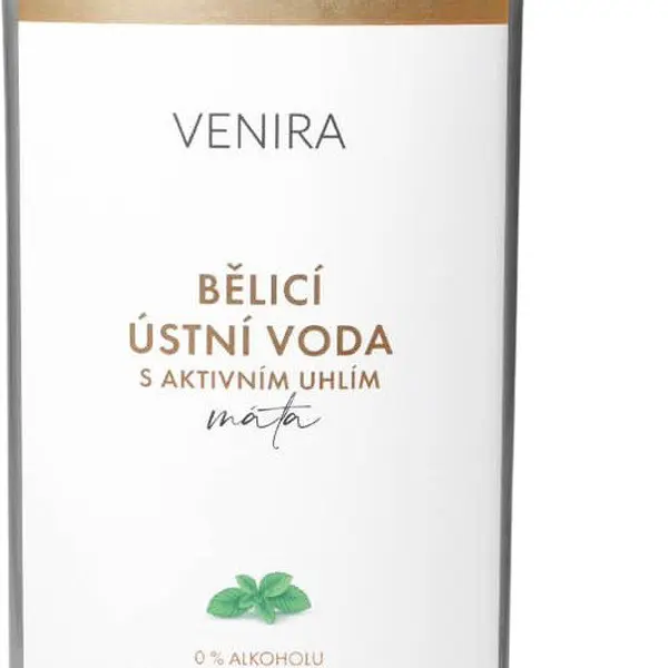 VENIRA bělicí ústní voda s aktivním uhlím, máta 500 ml