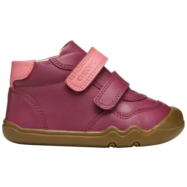 Geox B STEPPIEUP Dievčenská voľnočasová obuv, vínová, veľkosť