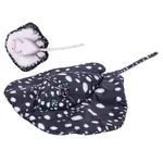 Raja plyšová 40cm černá