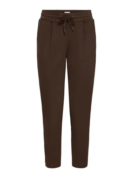 ICHI Plisované nohavice 'ICHKate'  čokoládová