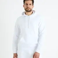 Biela pánska mikina s kapucňou Celio Fesix