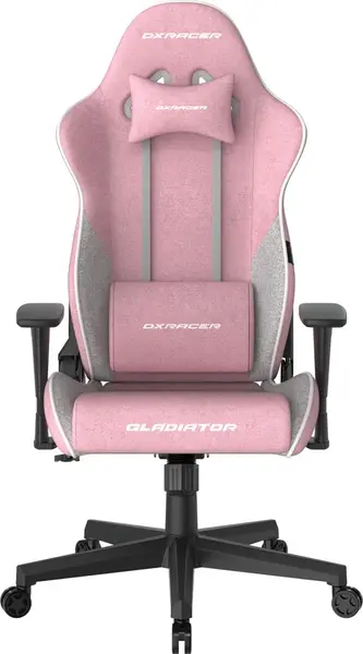 herná stolička DXRacer GLADIATOR růžovo-biela, látková