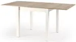 HALMAR Jedálenský rozkladací stôl GRACJAN dub sonoma / bílý 80-160x80 cm