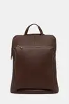 Kožený ruksak Answear.LAB hnedá farba, veľký, jednofarebná
