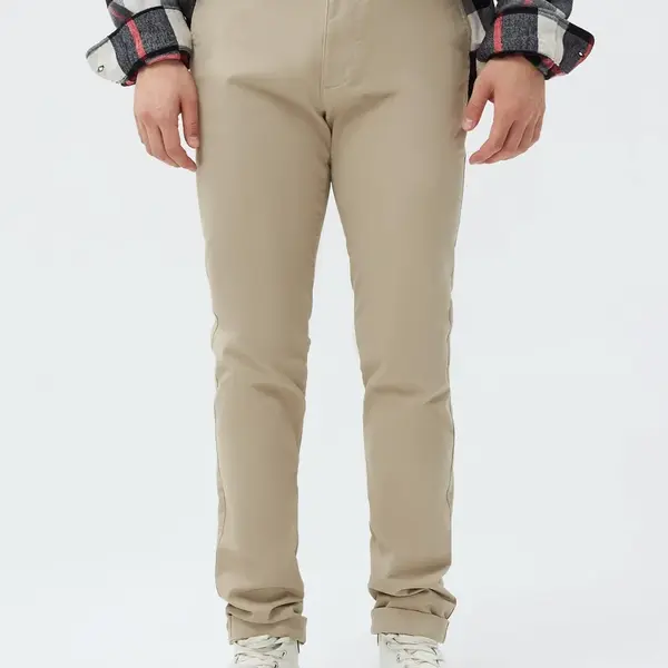Nohavice essential khakis in skinny fit with GapFlex Béžová