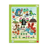 Puzzle 40 Krtek zahradník deskové